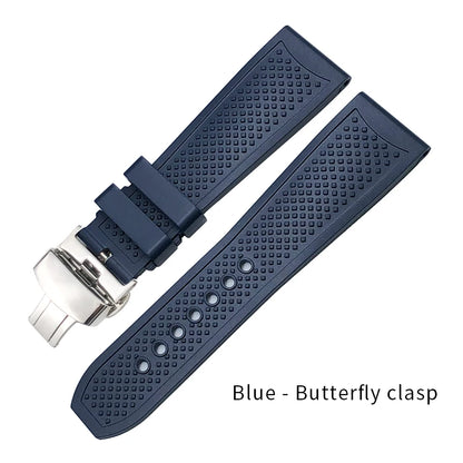 Men's Soft Silicone Watch Straps, 20mm 21mm 22mm 23mm 24mm