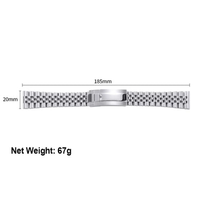 Cinturino di lusso curvo per Rolex, accessori per bracciali Jubilee, cinturino in acciaio inossidabile da 20mm 21mm 22mm, cintura in metallo