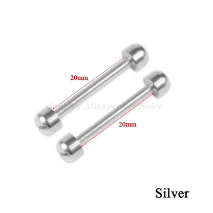 Kit de réparation de bracelet de montre en cuir, tube à vis, lien de tige LDPStem, 14mm, 16mm, 18mm, 20mm, 22mm, goupille de bracelet, 2 pièces, le plus récent