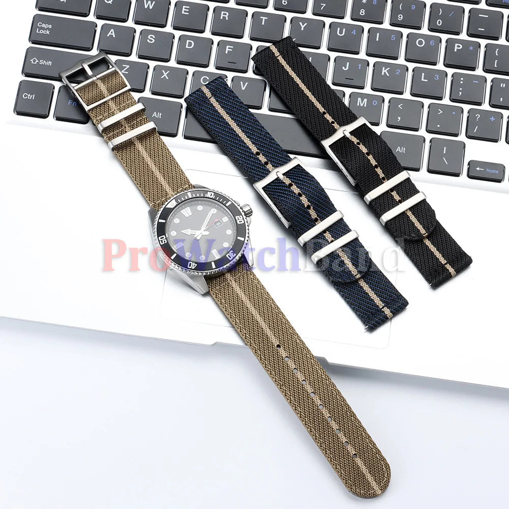 Cinturini per orologi in nylon a sgancio rapido per Rolex, Tudor, 20 mm, 22 mm, cinturino in tessuto per Seiko, cinturino sportivo