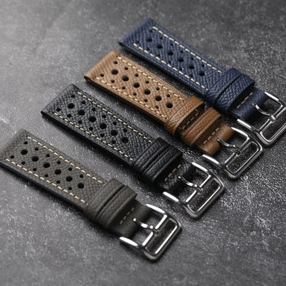 Palm Mars Handmade Cowhide Watch Band for Men, Genuine Leather, Soft Style, First Layer, Black, Brown, Grey, 18mm, 19mm, 20mm, 21mm, 22mm