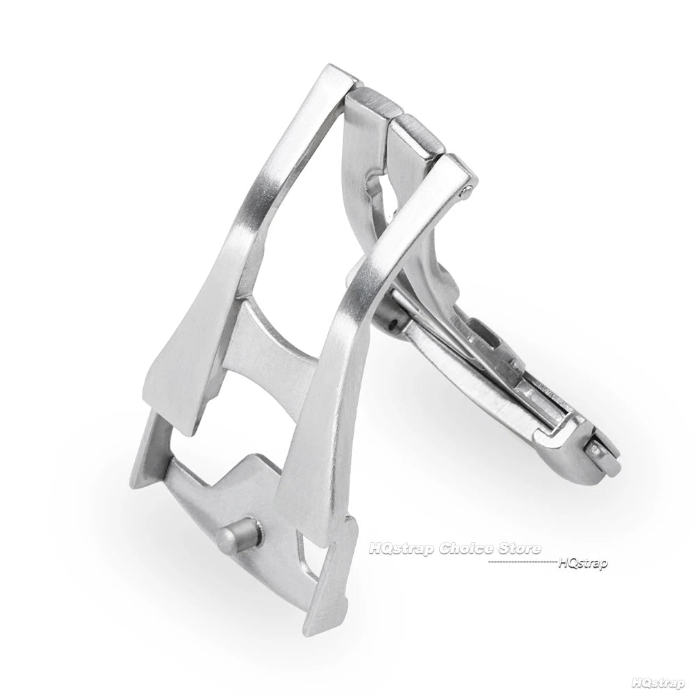 Folding watch buckle for Omega 16mm 18mm 20mm stainless steel deployment clasps for Seamaster matte polished watch strap button