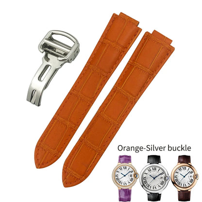 14mm 16mm 18mm 20mm 22mm bracelet de montre en cuir de vachette véritable adapté pour Cartier noir bleu rose bracelet de montre Bracelets outils gratuits