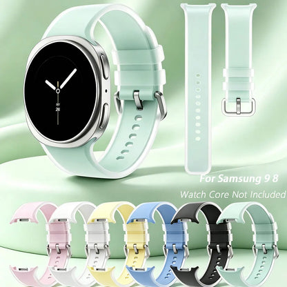 Bracelet en silicone d'origine pour Samsung Galaxy Watch 9 8 40 mm 44 mm, bracelet pour Samsung Galaxy Watch Classic 8 46 mm