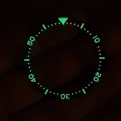 Seiko SKX007/009 腕表配件 全新蓝宝石夜光表圈嵌件，适用于 SRPD51/53 替换