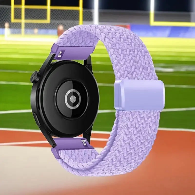 Cinturino magnetico in nylon da 18/20/22mm, 1 pezzo, per Samsung Watch4/5/6/7 Huawei GT4/GT3/Watch 4/Amazfit GTR4/stratos/Garmin Venu/Fenix 7