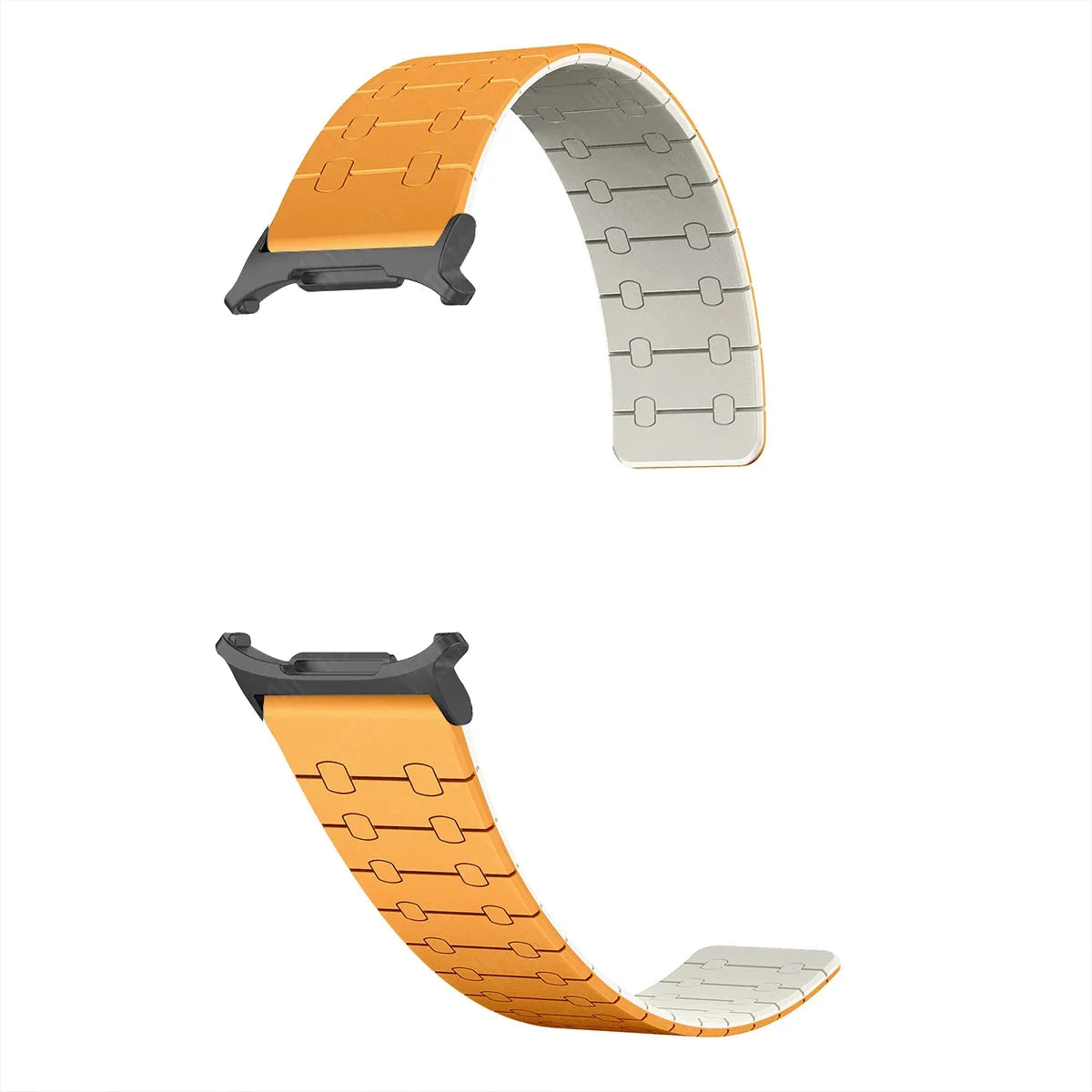 Bracelet magnétique en silicone pour Samsung Galaxy Watch 7 Ultra 47 mm, bracelet sport pour Watch 7 Ultra 47 mm, sans espaces, ajustement rapide