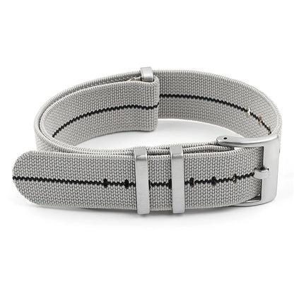 Premium Quality Nylon Watch Strap, 18mm 20mm 22mm, Black, Green, Khaki, Grey, Elastic, Replacement Bracelet for Men