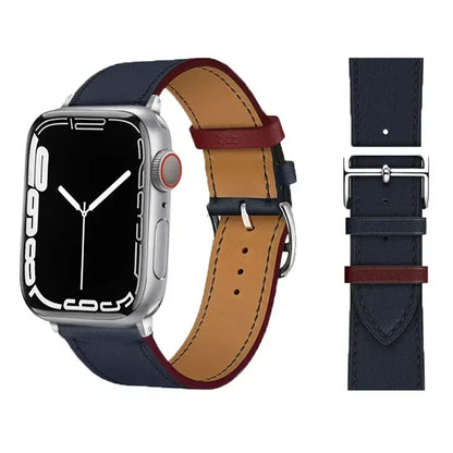 Bracelet de montre en cuir pour bracelets de montre Apple 46mm 44mm 41mm 45mm 38-42mm 40mm 49mm bracelet iWatch série 10-Ultra 9-8-7-SE-6-5-4-3