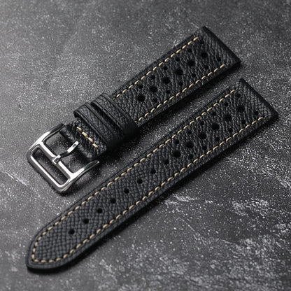 Palm Mars Handmade Cowhide Watch Band for Men, Genuine Leather, Soft Style, First Layer, Black, Brown, Grey, 18mm, 19mm, 20mm, 21mm, 22mm