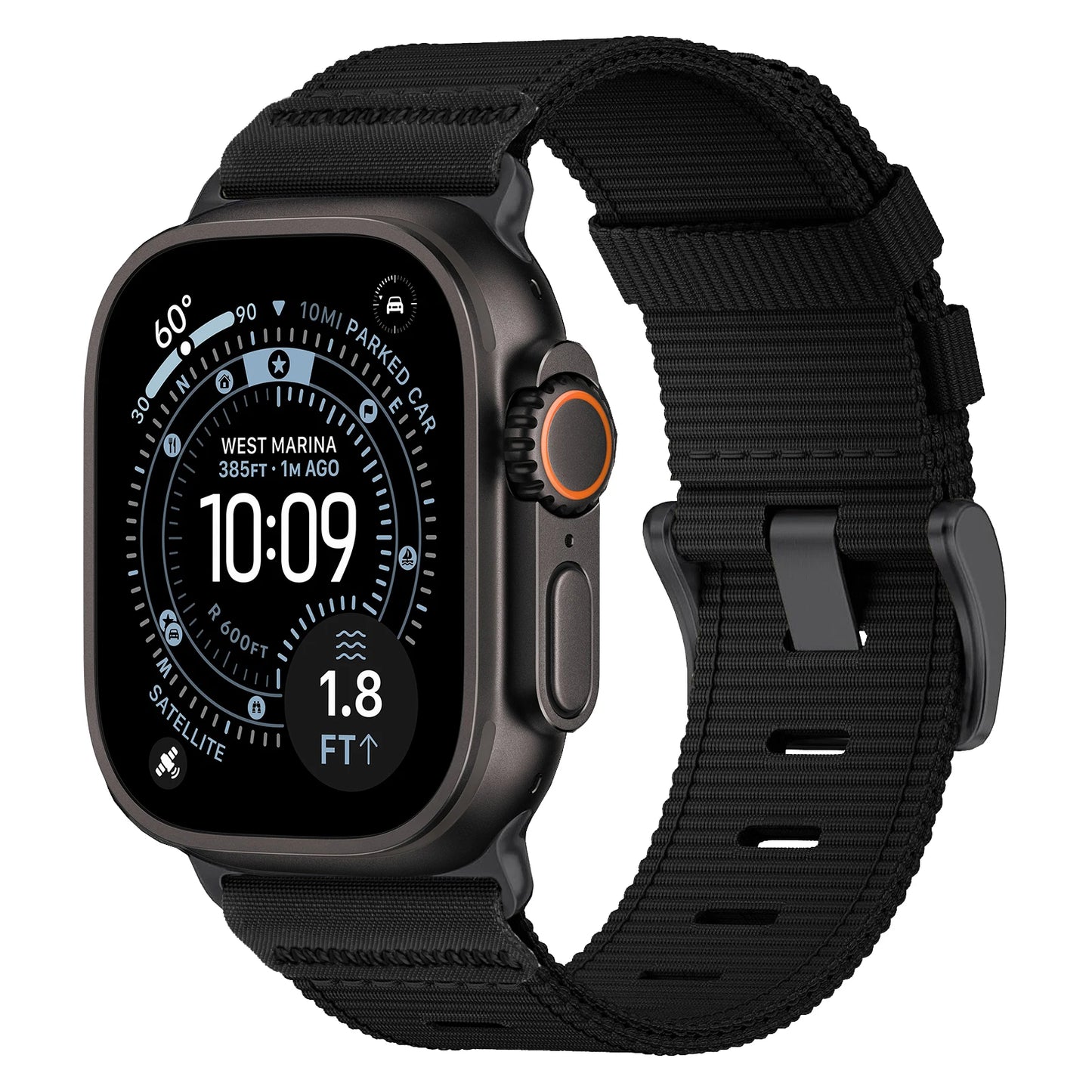 Nylon strap for Apple Watch, compatible with sizes 46mm, 42mm, 45mm, 44mm, 41mm, 40mm, 49mm, for iWatch Series 11, 10, 9, 8, SE, 7, 6, 5, Ultra, 3, 2