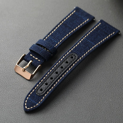 Handmade Formal Soft Quick Release Retro Style Men's Leather Watch Strap 18 19 20 21 22MM