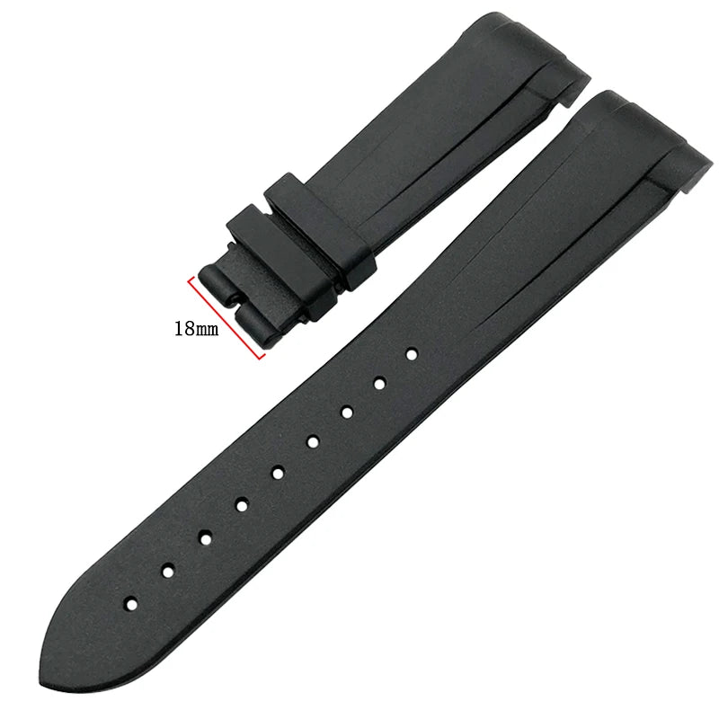 Каучуковый ремешок для часов, 20 мм 22 мм, для Tudor Black Bay PELAGOS, высокое качество, черный, синий, красный, силикон, раскладывающаяся застежка