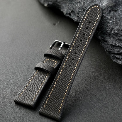 Cinturino in pelle con motivo a palmo fatto a mano, di alta gamma 18 19 20 21 22MM, cinturino morbido da uomo in pelle di vacchetta a strato superiore, cinturino per orologio in stile retrò