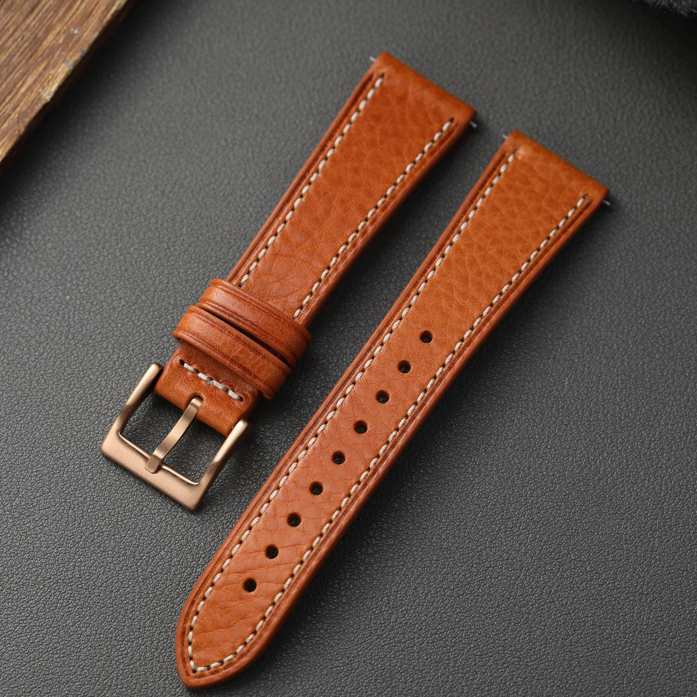Cinturino in pelle italiana fatto a mano MBOX, 18 19 20 22MM, a sgancio rapido e flessibile, in pelle bovina a strato superiore, stile vintage S/M