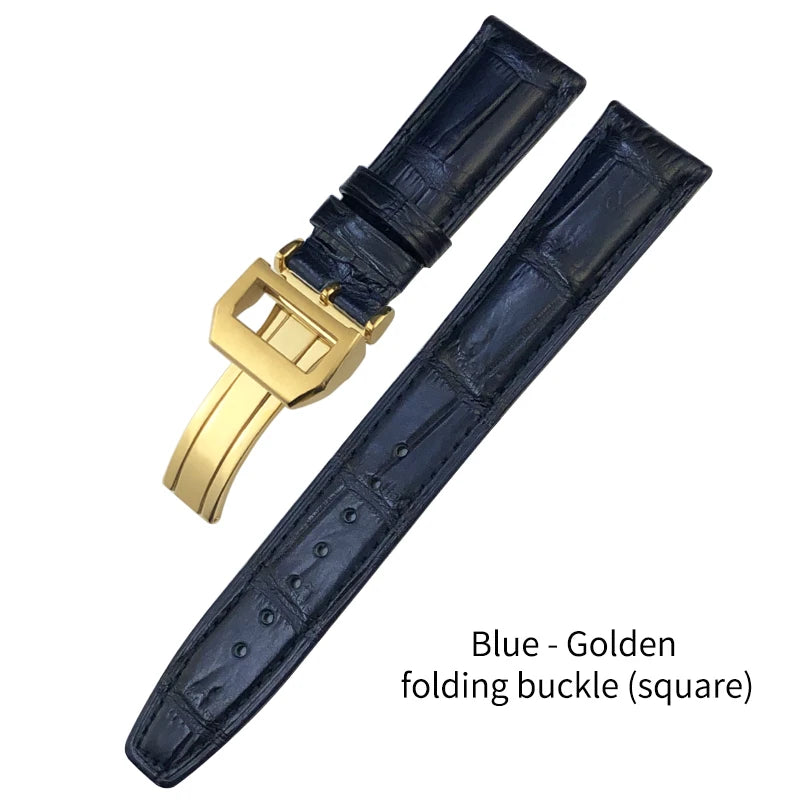 Bracelet de montre en cuir de Crocodile américain, 20mm 21mm 22mm, pour IWC PORTUGIESER PORTOFINO Pilot, outils gratuits