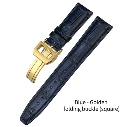 Bracelet de montre en cuir de Crocodile américain, 20mm 21mm 22mm, pour IWC PORTUGIESER PORTOFINO Pilot, outils gratuits