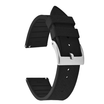 20MM 22MM supprime des bracelets de montre en caoutchouc fluoroélastomère/FKM mosaïque pour hommes femmes-bracelet de Sport étanche de remplacement à dégagement rapide