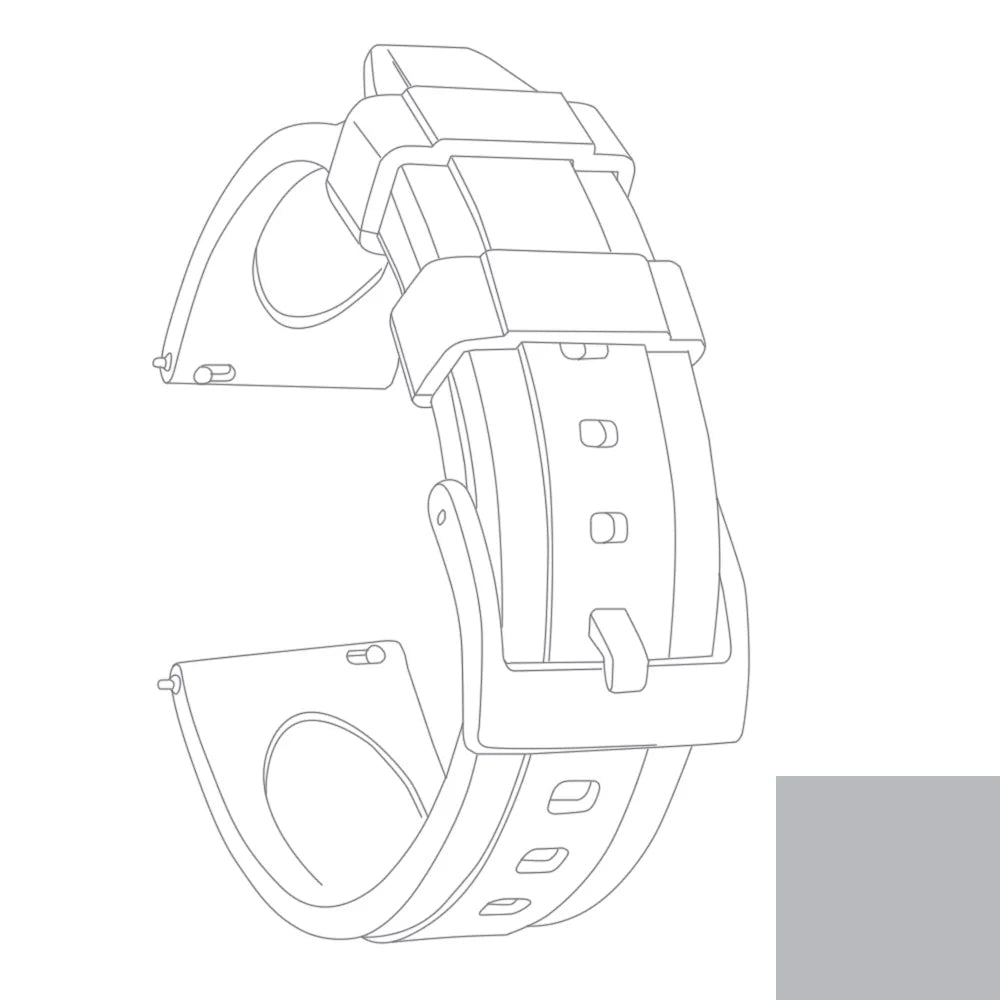 Cinturino per orologio in gomma premium - Sgancio rapido / Fibbia ad ardiglione - Universale