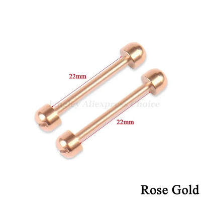 Kit de réparation de bracelet de montre en cuir, tube à vis, lien de tige LDPStem, 14mm, 16mm, 18mm, 20mm, 22mm, goupille de bracelet, 2 pièces, le plus récent