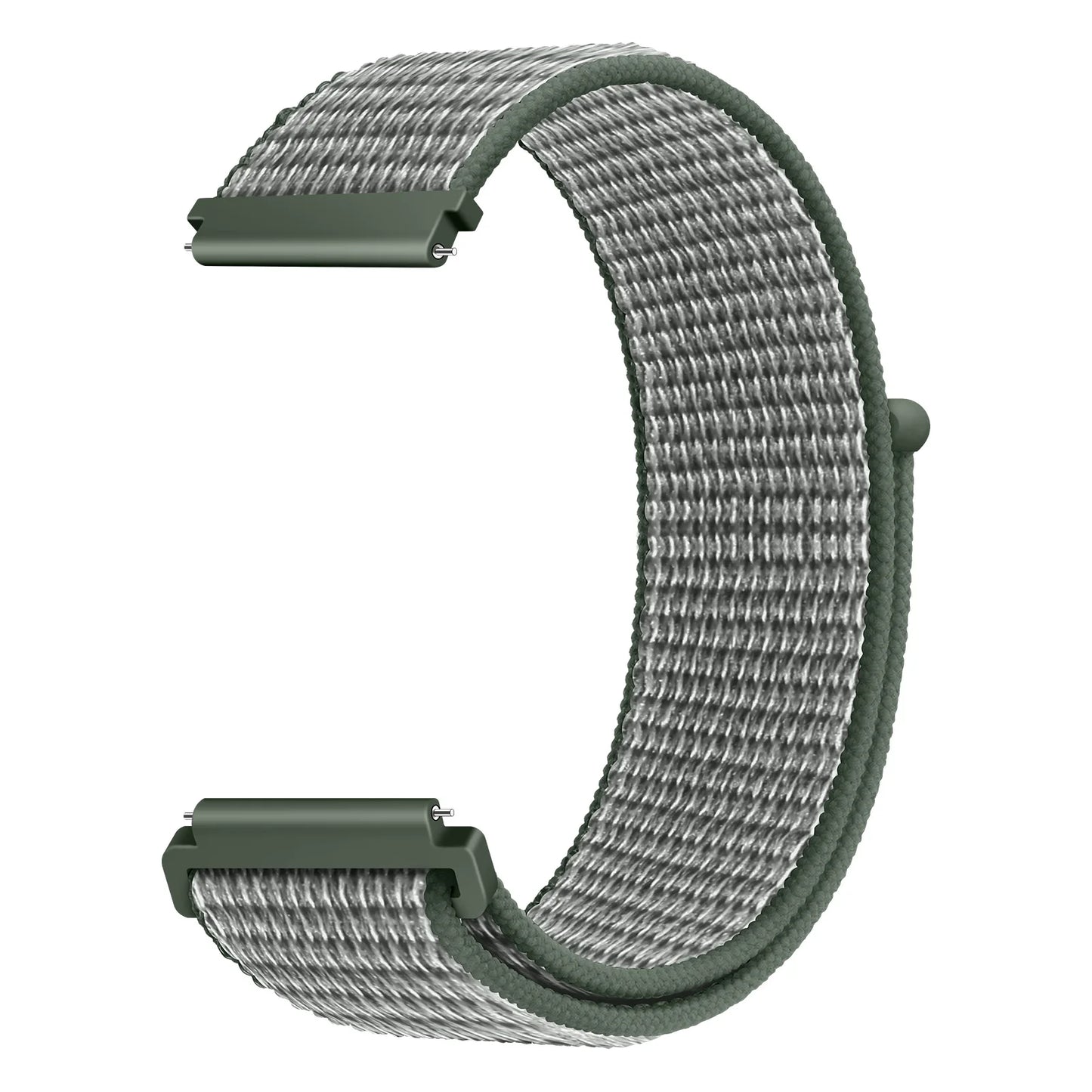 Bracelet à boucle en Nylon pour Amazfit Bip 6/5/GTS 4/3/2/2e/Mini/GTR 42mm/47mm/GTR 4/3 Pro Sport, 20mm/22mm, 2 bandes