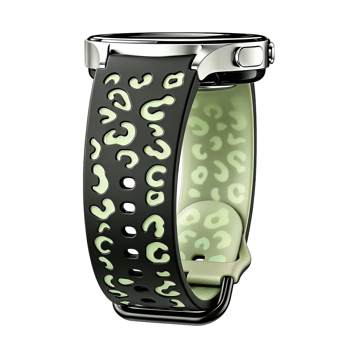 Bracelet de montre lumineux gravé bicolore, compatible avec Samsung Watch 7/6/5/4/FE, bracelet de montre sport en silicone lumineux (40/44 mm)