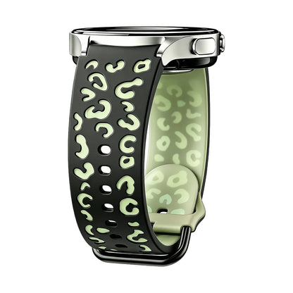 Bracelet de montre lumineux gravé bicolore, compatible avec Samsung Watch 7/6/5/4/FE, bracelet de montre sport en silicone lumineux (40/44 mm)