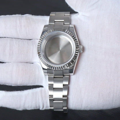 NH35 Watch Accessories, 36mm/39mm Stainless Steel Watch Case for Seiko NH35 NH38 NH36, 28.5mm Movement, Datejust Oyster Dial, Parts