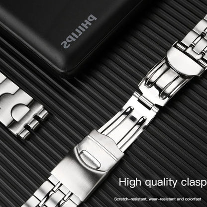 17mm 19mm Black Metal and Steel Bracelet for Men and Women, Ceramic Watch Strap for Swatch YGS749G YCS