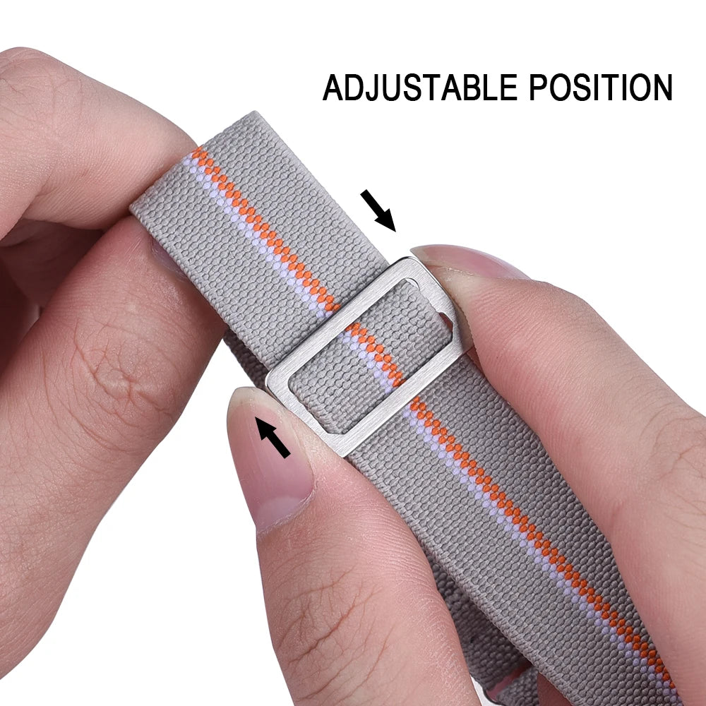 French Army Nylon Strap from the 60s, 20mm 22mm, for Parachute, Elastic, Nylon, Black, Blue, Green, Grey, Universal Fabric Watch Strap for Men