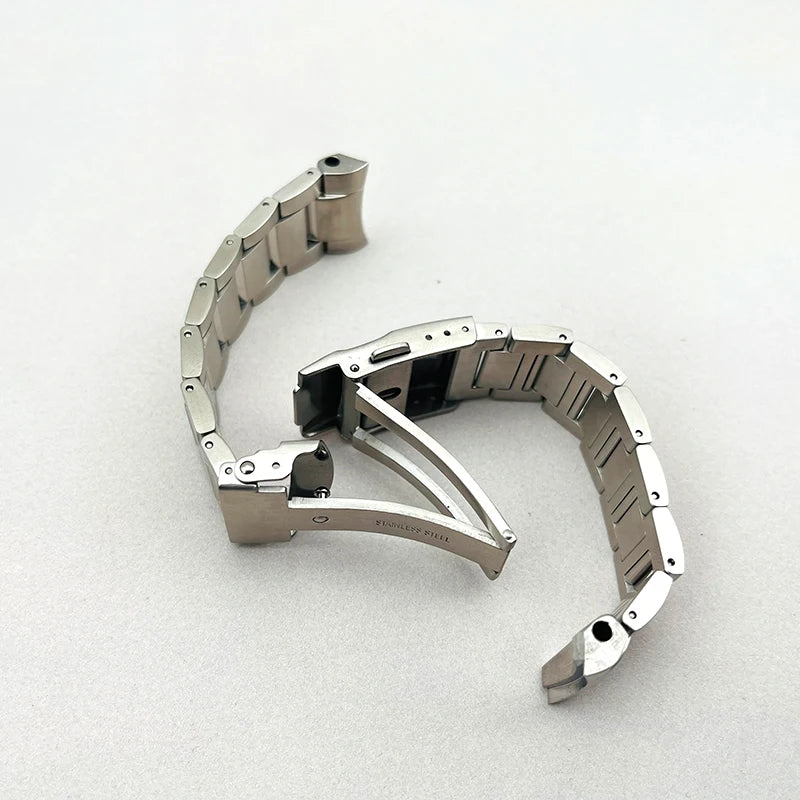 Cinturino per orologio Mod 20mm SPB185 SPB187, adatto per chiusura déployante per cassa Seiko, fibbia pieghevole, interfaccia curva