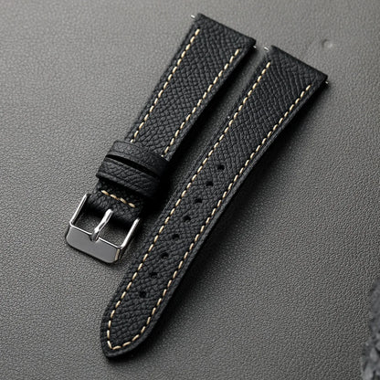 Cinturino in pelle con motivo a palmo fatto a mano, di alta gamma 18 19 20 21 22MM, cinturino morbido da uomo in pelle di vacchetta a strato superiore, cinturino per orologio in stile retrò