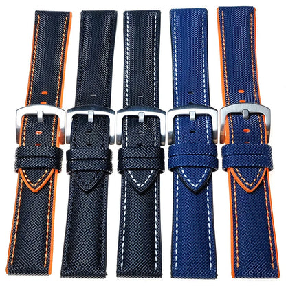 Nylon Fiber and Rubber Watch Strap - Universal
