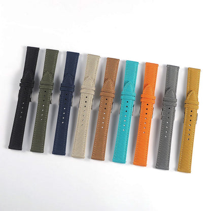Waterproof voile fabric watch strap, quick-release watch strap, 18mm 19mm 20mm 21mm 22mm 24mm nylon watch strap for Blancpain and Omega