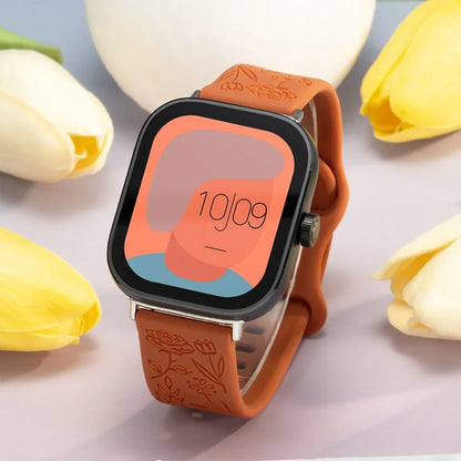 Carved Strap for Redmi Watch 6 5 4, Magnetic Silicone Bracelet for Redmi Watch 5 Active 3 Lite 5 Lite 3 Active