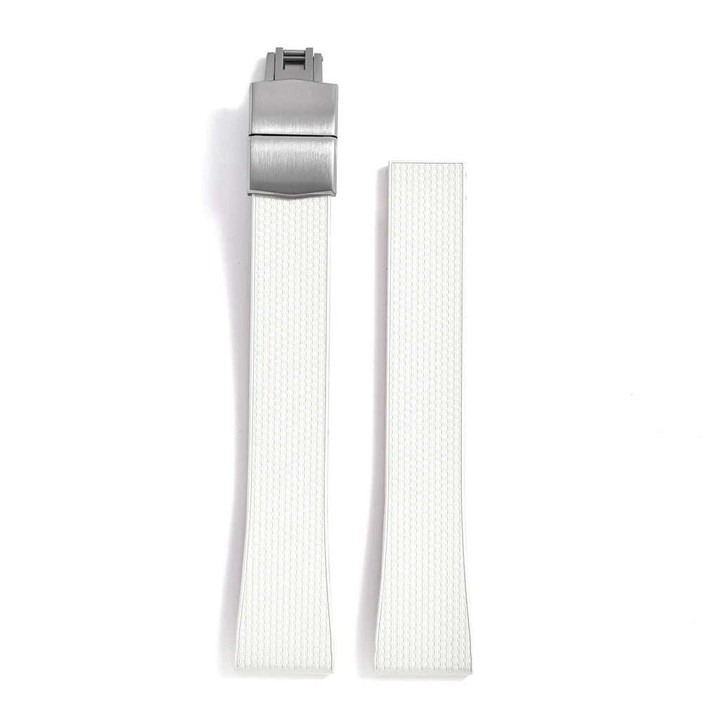 Original Stripess CTS FKM 20mm rubber watch strap for d-elug FKM CTS quick release watch strap silver butterfly buckle cut to size