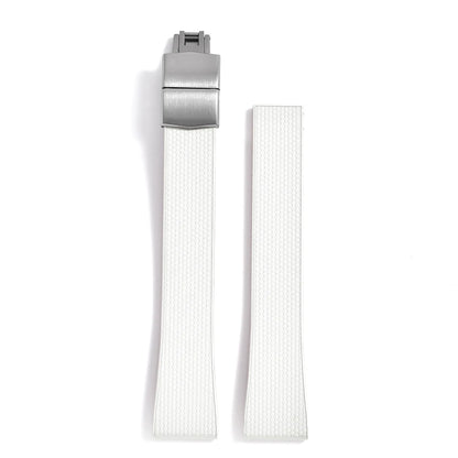 Original Stripess CTS FKM 20mm rubber watch strap for d-elug FKM CTS quick release watch strap silver butterfly buckle cut to size