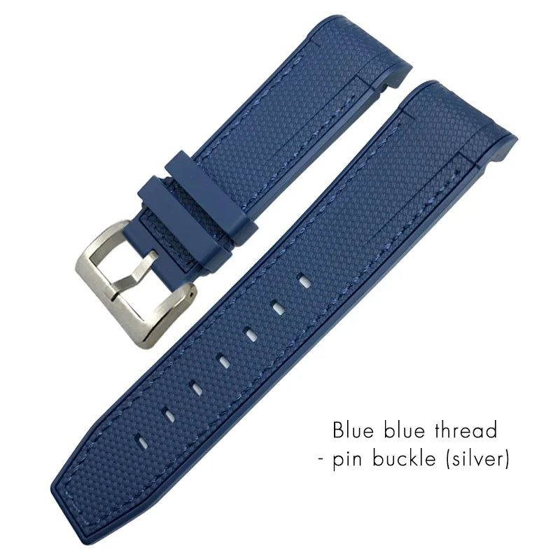 Nouveau bracelet de montre en caoutchouc naturel 22mm 23mm pour bracelet Tudor noir baie Bronze bracelet bicolore bracelet de montre en Silicone souple outils gratuits