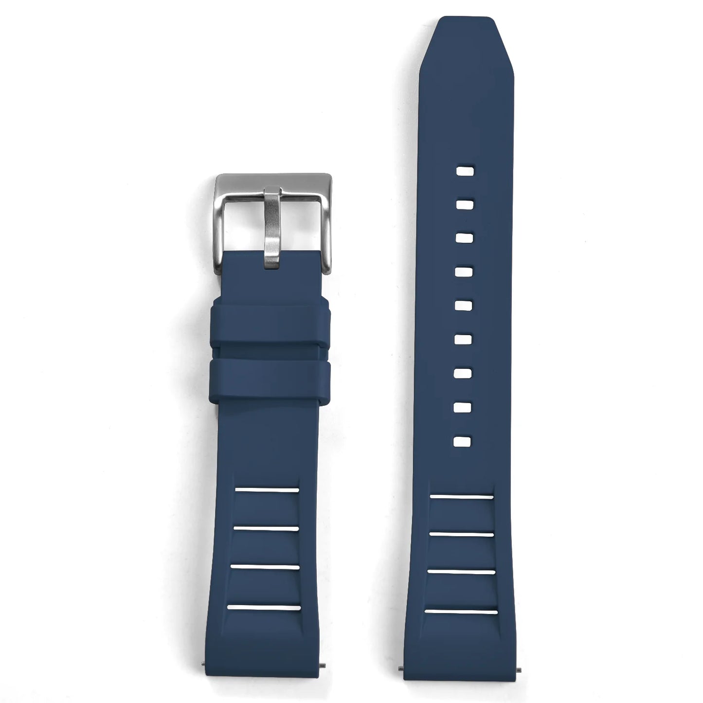 Bracelet de montre en caoutchouc FKM 20mm 22mm, souple, étanche, pour Huawei, Samsung, Seiko, Omega, avec attache rapide