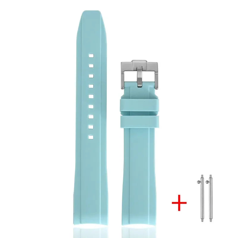 Cinturino in gomma TPU per Omega X Swatch MoonSwatch, ad ansa curva, in silicone, a sgancio rapido, da 20 mm, per cinturino per orologio planetario Snoopy