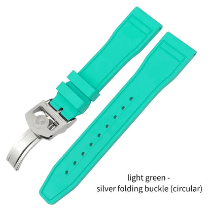 Cinturino per orologio in caucciù fluorurato naturale impermeabile di alta qualità per IWC Big Pilot's TOP GUN 20 mm 21 mm 22 mm FKM