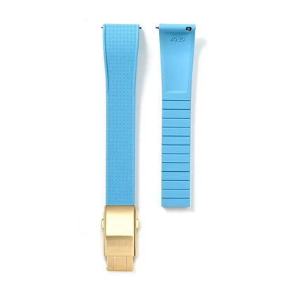 Bracelet montre Racing / Aviateur en caoutchouc Premium - Rapide, Boucle Déployante - A Découper