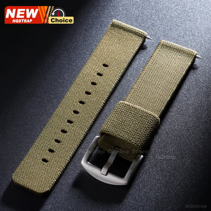 Nuovo cinturino per orologio elastico in nylon intrecciato, 18mm 20mm 22mm, universale, a sgancio rapido, per orologio militare, braccialetto per donne e uomini