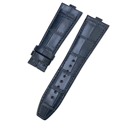 Bracelet de montre en cuir à démontage rapide 24x7mm pour Vacheron Constantin Overseas 4300V 4500V 5500V, bracelet de montre étanche noir et marron