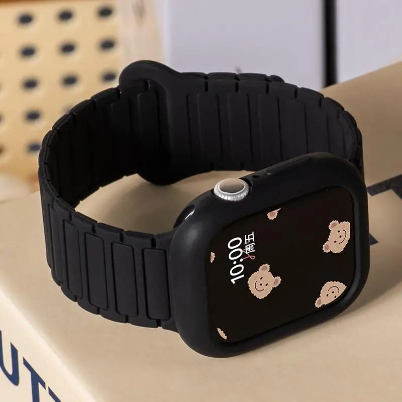 Magnetic loop + silicone case + adjustment tool for Honor Choice ROSSINI 2i smartwatch strap