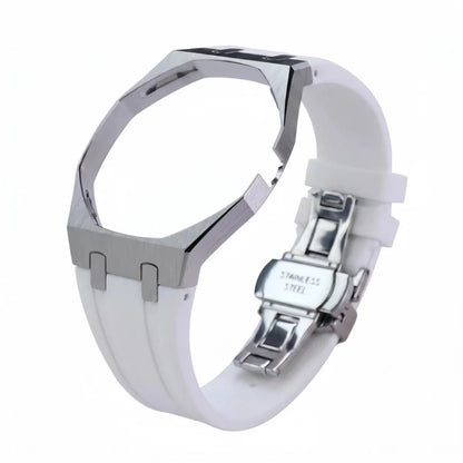 Kit de modification de bracelet en silicone et boîtier de montre en acier inoxydable pour Swatch X AP Royal Pop Pocket Changer, accessoires personnalisés pour montre