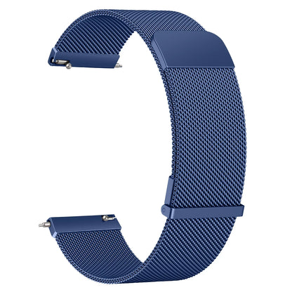 Bande magnétique milanaise 20mm pour Bracelet de musique Garmin Vivoactive 6 5 3 pour Bracelet Garmin Venu Sq 2 Plus/Forerunner 55/165/245/645