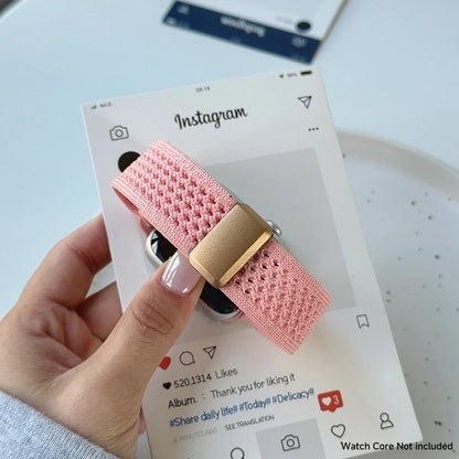 Bracelet magnétique en nylon pour Apple Watch, compatible avec les tailles 40mm, 44mm, 45mm, 46mm, 49mm, 41mm, 38mm, et les séries iWatch SE, 7, 6, 8, 9, 10, Ultra 2