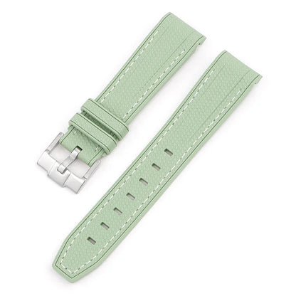 Bracelet de montre en caoutchouc et Silicone, 20mm, pour Omega X Swatch Joint MoonSwatch, pour Seamaster 300, pour hommes et femmes, extrémité incurvée