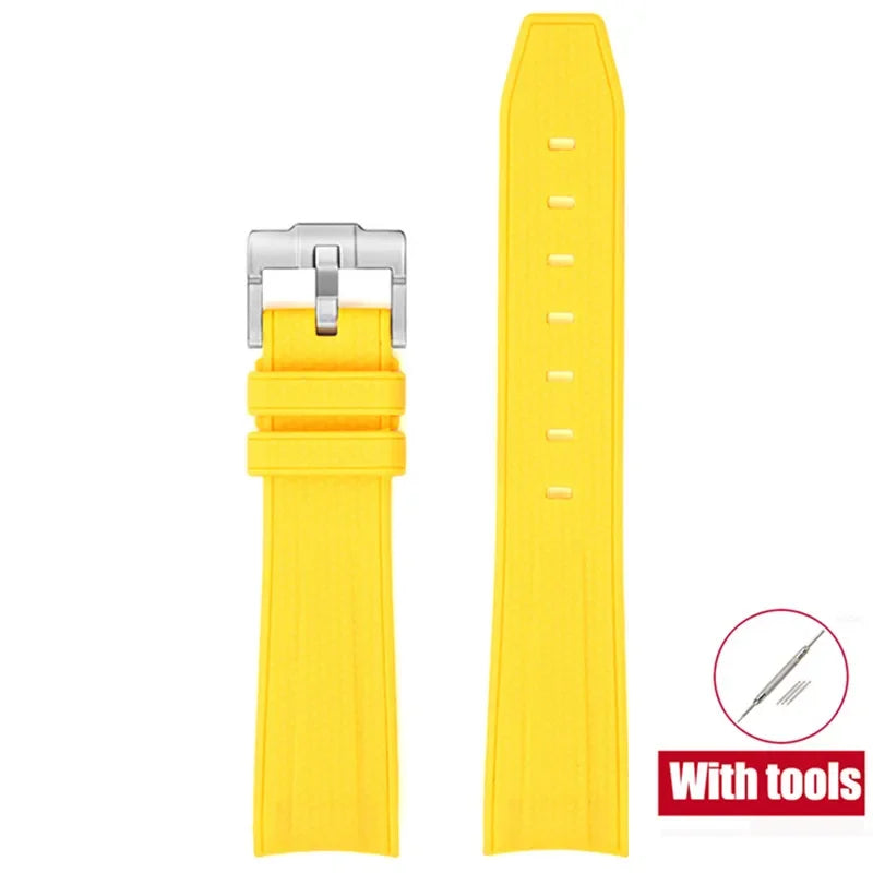 Bracelet de plongée Joint MoonSwatch 20mm pour Omega X Swatch hommes femmes Arc extrémité incurvée Bracelet en caoutchouc TPU pour outils de Bracelet de montre Rolex